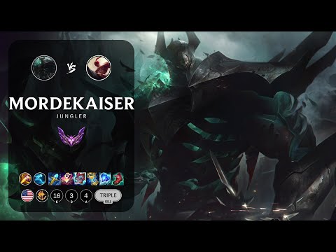 Mordekaiser Jungle vs Lee Sin - NA Master Patch 14.8