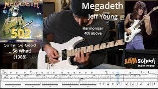 Megadeth 502 Jeff Young Guitar Solo With TAB
