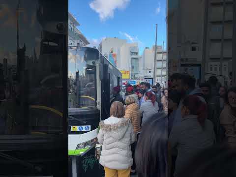 Taking a bus in Malta