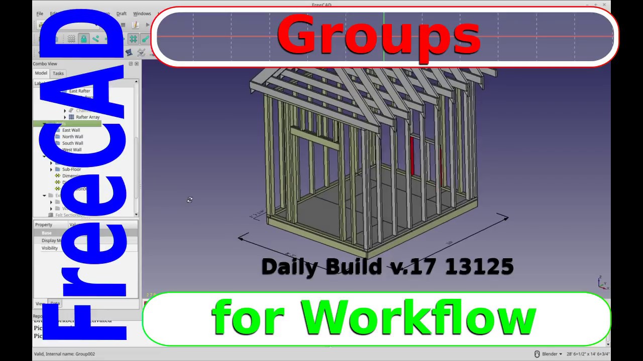 FreeCAD Tutorial -  Using Groups for better Workflow