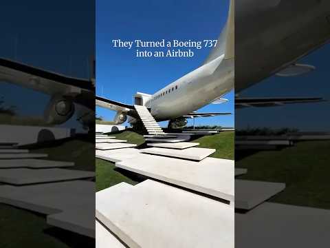 They turned a boeing 737 into an Airbnb  #balirealty #balihomes #villatour