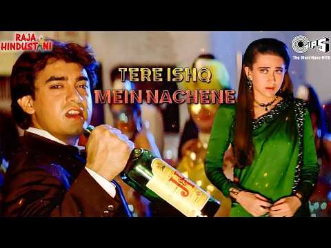 Tere Ishq Mein Naachenge - 4K Lyrical | Aamir Khan | Karisma Kapoor | Kumar Sanu | Hindi Sad Song