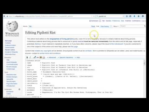 Advanced FAQ - Adding Infoboxes to Wikipedia Articles