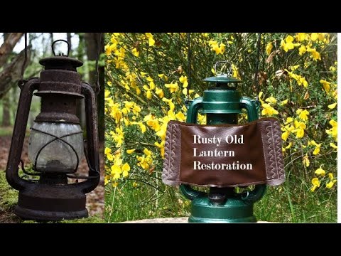Rusty Oil Lantern Restoration // No workshop // Homemade Basic Glass Protector