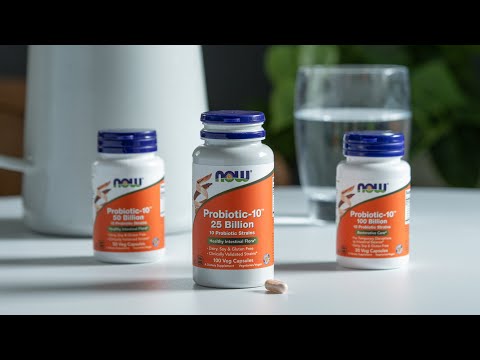 NOW Foods, Probiotic-10™ 250億 ベジカプセル50粒 | iHerb