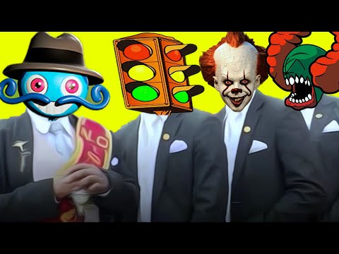 Daddy Long Legs & Traffic Light Head & Pennywise & Tricky - Coffin Dance meme song (Cover)