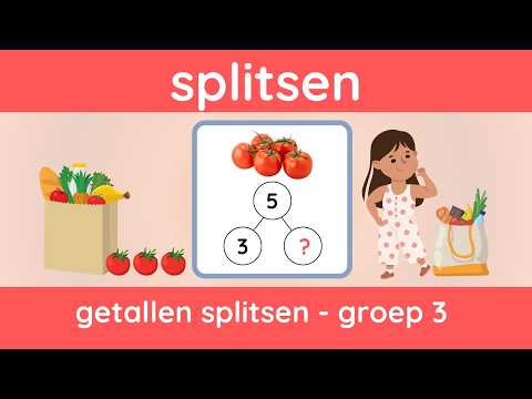 Splitsen van getallen | Groep 3 | Rekenen onder de 10