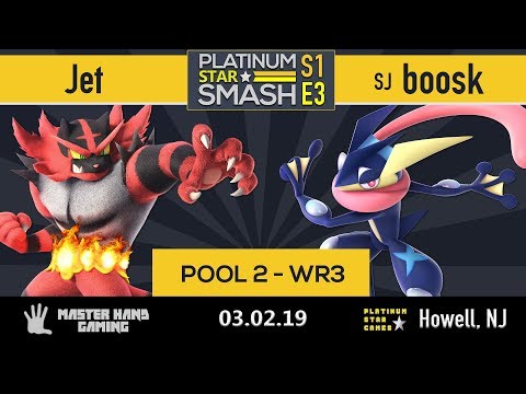 Platinum Star Smash S1:E3 - Jet (Incineroar) vs SJ | boosk (Greninja) - Pool 2 WR3