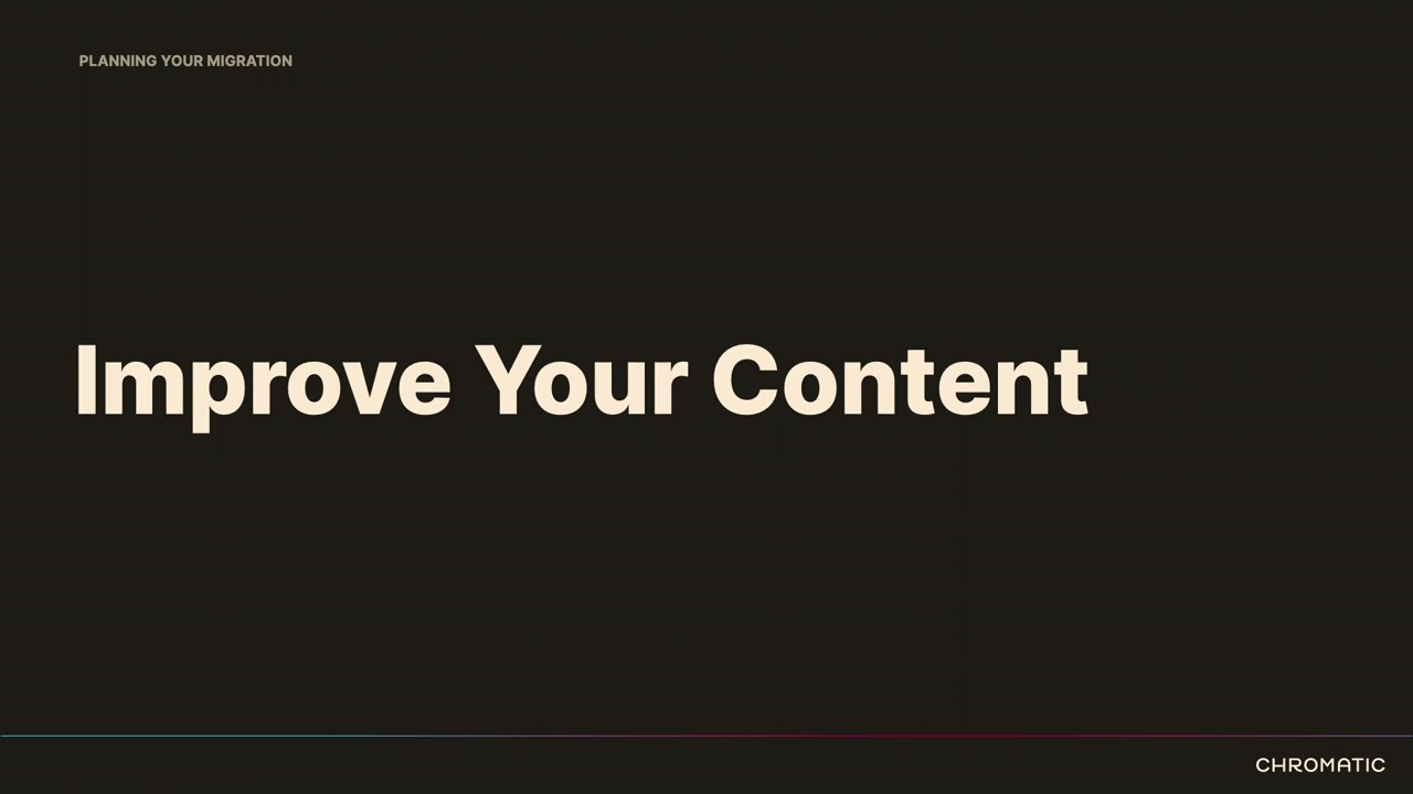 A Migration Is a Terrible Thing to Waste -A Roadmap for Your Next Big Content Migration