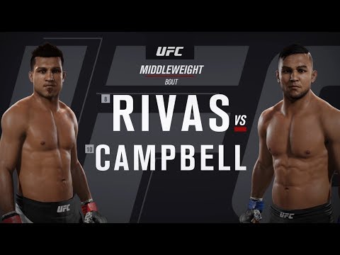 UFC 2: Drake Campbell Career Mode - VS Rivas [PS4]