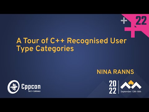 A Tour of C++ Recognised User Type Categories - Nina Ranns - CppCon 2022