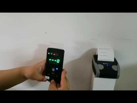 Alcohol Tester With Bluetooth Printer