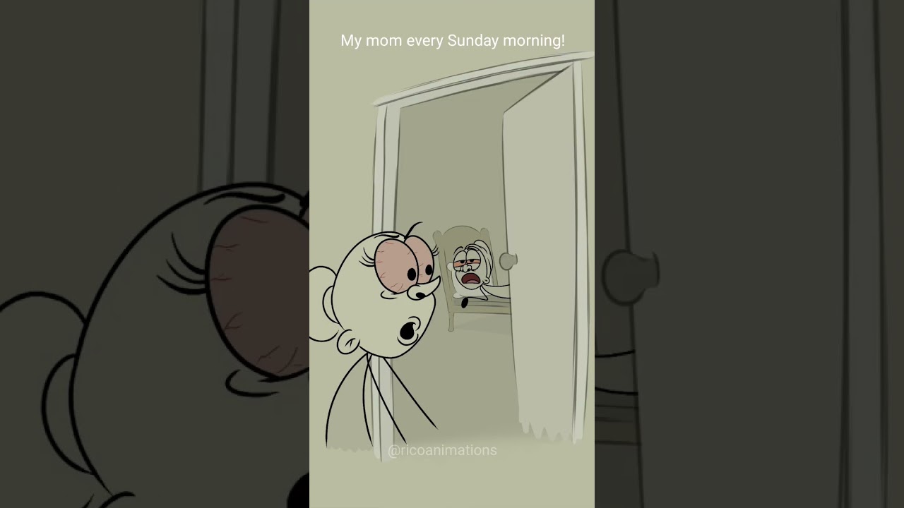 My mom every Sunday morning! 😀 (4k memes) #shorts