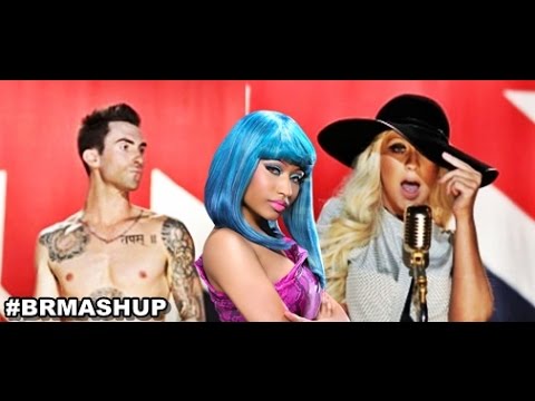 #BRMASHUP - NICKI MINAJ FT MAROON 5 & CHRISTINA AGUILERA - MOVES LIKE STARSHIPS