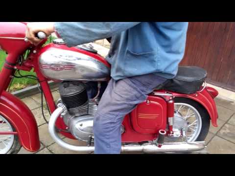 Jawa-ČZ 250 353 1956 obhidka, jízda.
