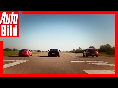 Drag Race Chevrolet Camaro/Mercedes AMG C 43 Coupé/ Audi S5 Coupé (2016): Rennen - Duell