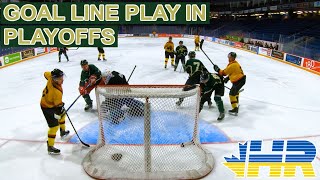 Goal line playin playoffs! Stars beer league hockey goalie GoPro