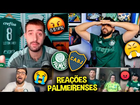 REAÇÕES dos PALMEIRENSES FURIOSOS com a ELIMINAÇÃO - PALMEIRAS 2X4 BOCA JUNIORS [REACT LIBERTADORES]