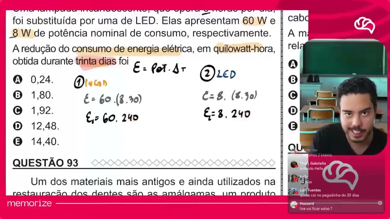 Resolução em Vídeo — Questão 92 ENEM 2022 PPL