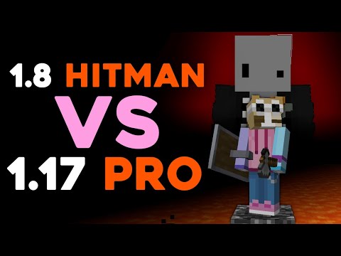 1.8 Minecraft HITMAN vs 1.17 PRO (battle)