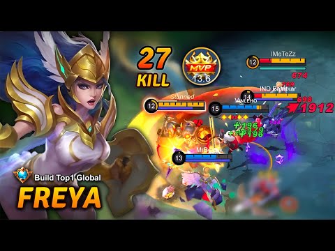 Freya 20 Kills | Build Top 1 Global | MLBB
