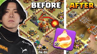 Klaus 234 iQ FIREBALL Skips Townhall & DELETES CLAN CASTLE  (Clash of Clans)