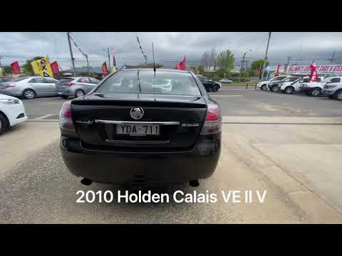 2010 Holden Calais VE II V Black 6 Speed Automatic Sedan