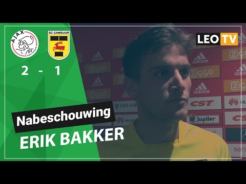 Nabeschouwing Erik Bakker Jong Ajax  SC Cambuur