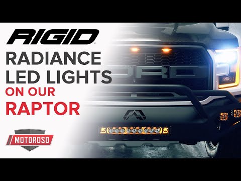 RIGID Radiance 20" Light Bar and Pods with Amber Backlights for 2019 Raptor Build - How to Install