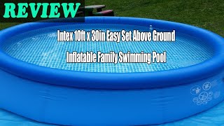 Intex 10ft x 30in Easy Set Above Ground Inflatable Family Swimming Pool - Review 2022