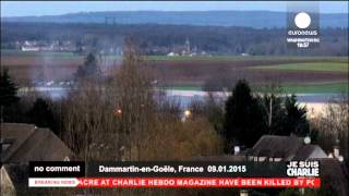 preview picture of video 'Dammartin-de-Goele, France: ликвидация террористов (09/01/2015)'