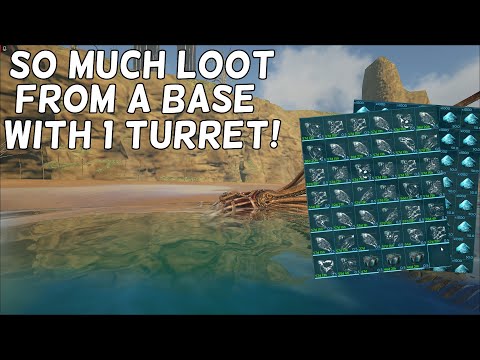 This Base Had All This Loot But 1 Turret Defending It... ARK Small Tribes
