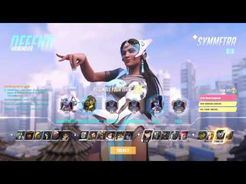 Overwatch Beta Gameplay - Part 4 - Symmetra Gameplay; Turrets Do The Trick!
