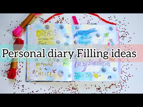 How to fill a Diary / Beautiful Diary decoration ideas