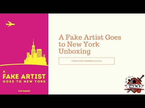 A Fake Artist Goes to New York Board Game Unboxing