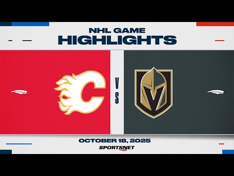NHL Highlights | Flames vs. Golden Knights - October 18, 2025