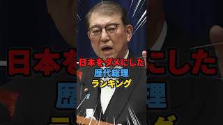 【納得】日本をダメにした歴代総理ランキング #雑学 #ニュース #政治