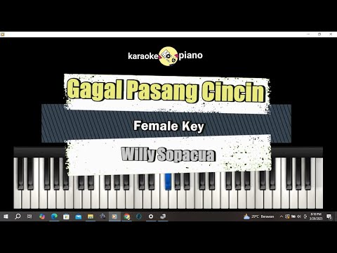 Gagal Pasang Cincin - Karaoke - Female Key - Willy Sopacua