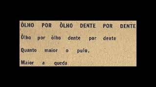 Módulo 1000 "Não Fale Com Paredes" 1972 *Ôlho Por Ôlho, Dente Por Dente*