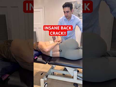 EXTREMELY LOUD AND SATISFYING BACK CRACK!! #asmr #satisfying #osteopath #chiropractic