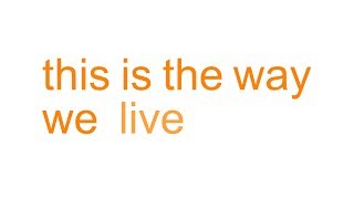 Cimorelli - The Way We Live (Lyrics)