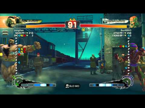 SSF4 AE 2012: Zangitan (Zangief) vs BuriBRIO (Dhalsim) - Xbox Live Ranked Match