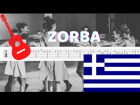 ZORBA - Traditional Greek Dance Music Guitar Tab/Tutorial