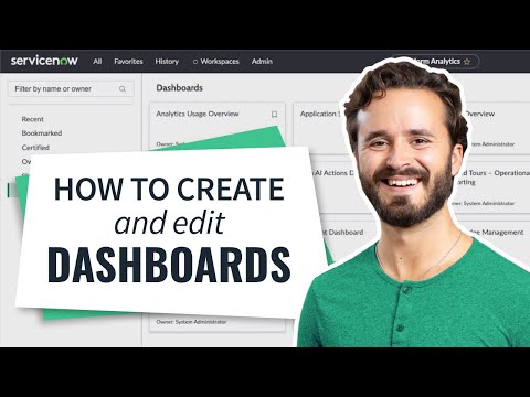 How to Create and Edit a Basic Dashboard in ServiceNow