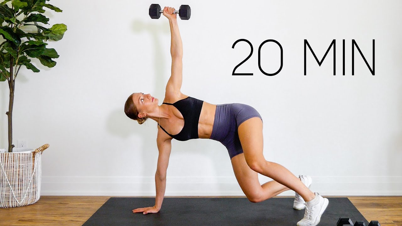 20 MIN FULL BODY WORKOUT With Weights #02 (At Home Strength)
