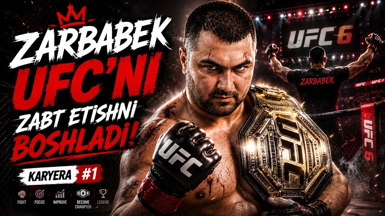 🥊 ZARBABEK UFC'ni ZABT ETISHNI BOSHLADI! – UFC 6 #1