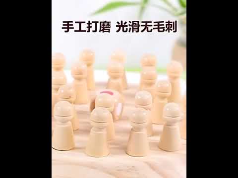 Wooden Memory Match Stick Chess Fun Color Game Board Puzzles Educational Color Cognitive Ability Learning Toys