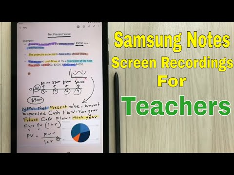 Samsung Notes for Teachers : Online Teaching with Screen Recording - S6 Lite