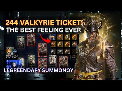 422 VALKYRIE TICKETS Legend of Ymir Best PULL 2025 Legreendary Summonoy