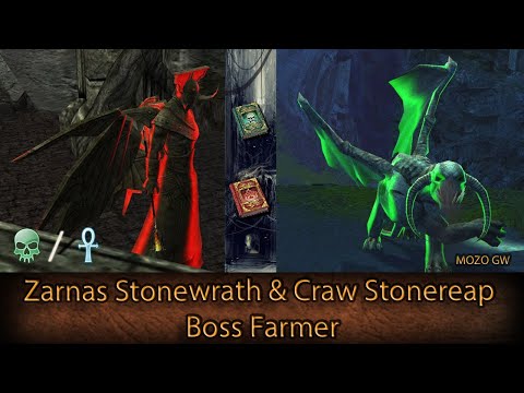 Craw Stonereap & Zarnas Stonewrath Boss Farmer - Guild Wars Necromancer Farm N/Mo - HM